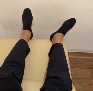 左足重心が強く左腰痛例②